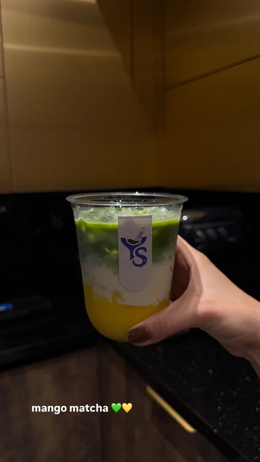 Mango Matcha con compota
